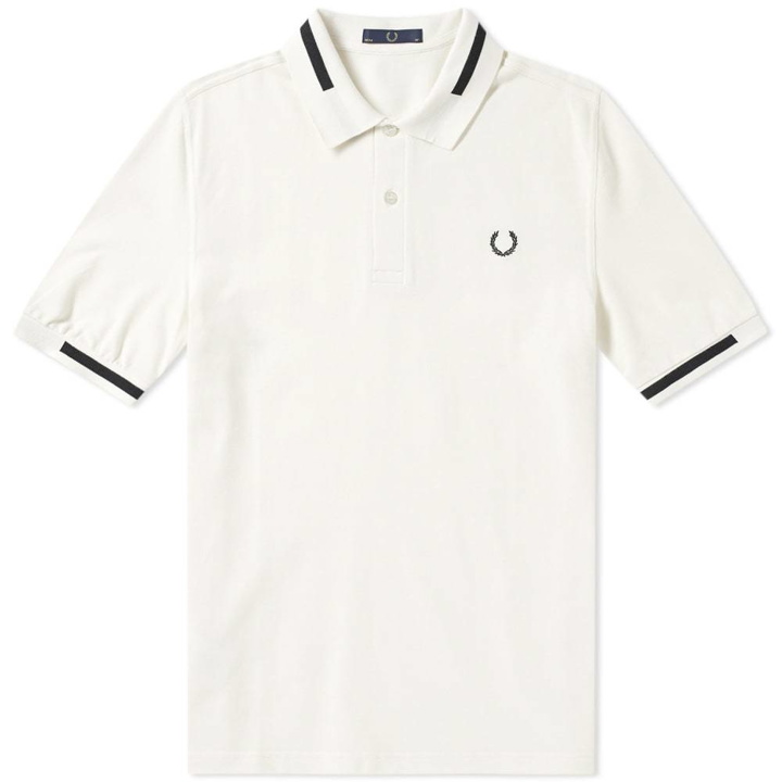 Photo: Fred Perry Laurel Broken Tipped Pique Polo White