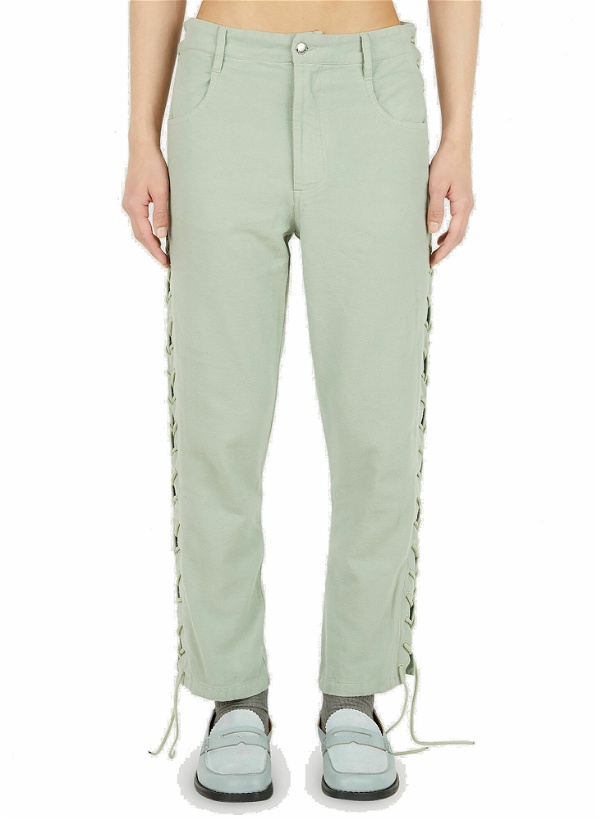 Photo: Laced Pants in Green