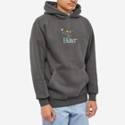 Butter Goods Men's Boquet Embroidered Hoody in Washed Black