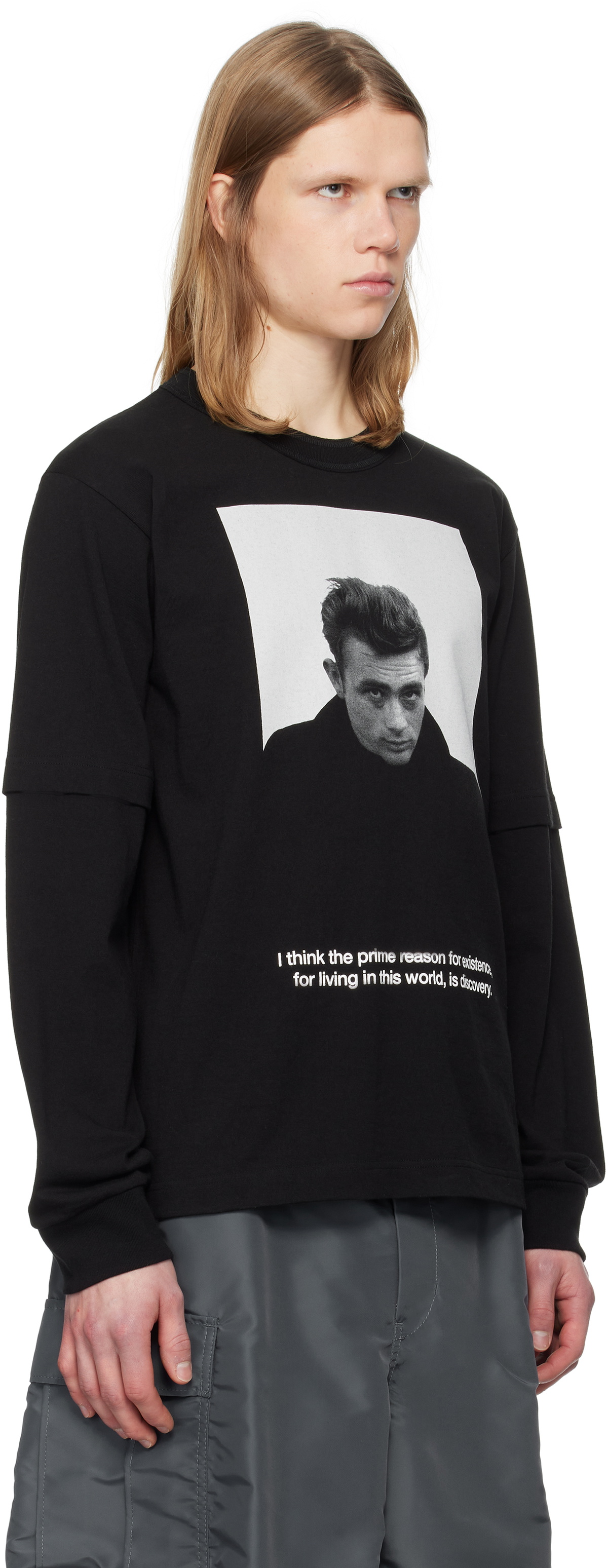 sacai Black James Dean Long Sleeve T-shirt Sacai