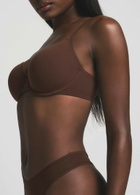 Skims Stretch-jersey T-shirt bra Brown