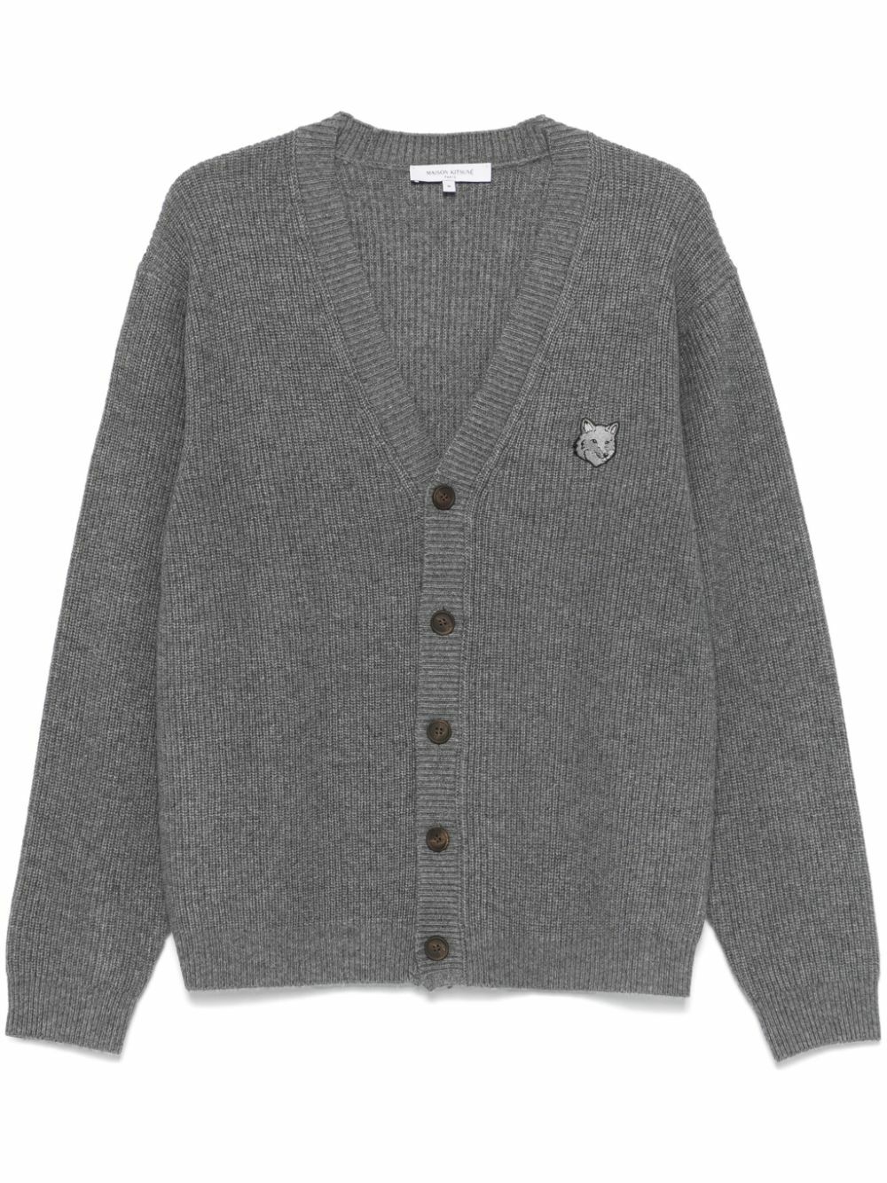 MAISON KITSUNE' Fox Head Wool Cardigan Maison Kitsune 