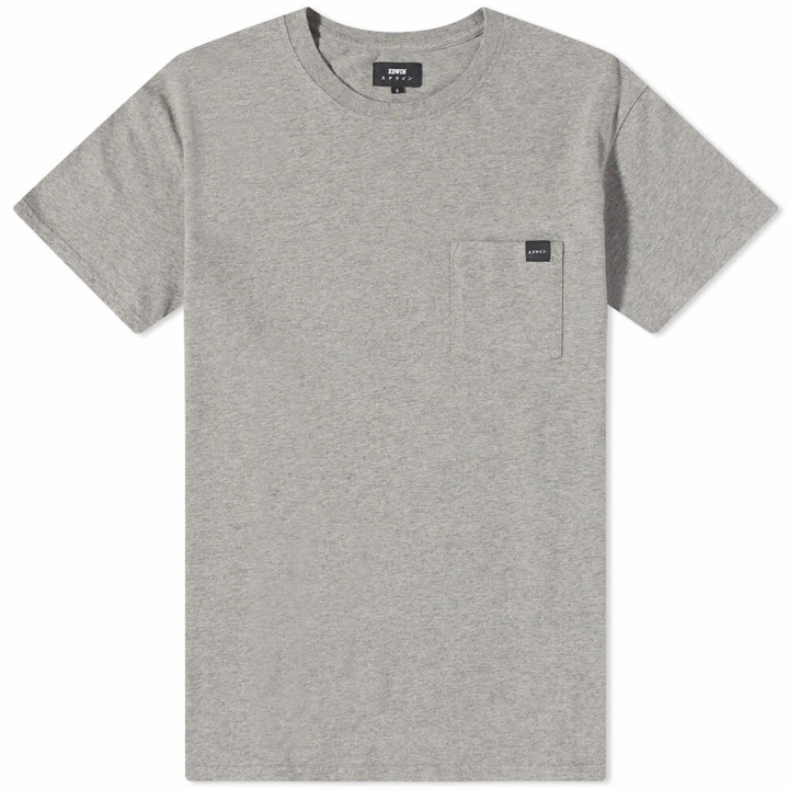 Photo: Edwin Men's Pocket T-Shirt in Mid Grey Marl