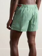 Zegna - Straight-Leg Mid-Length Swim Shorts - Green