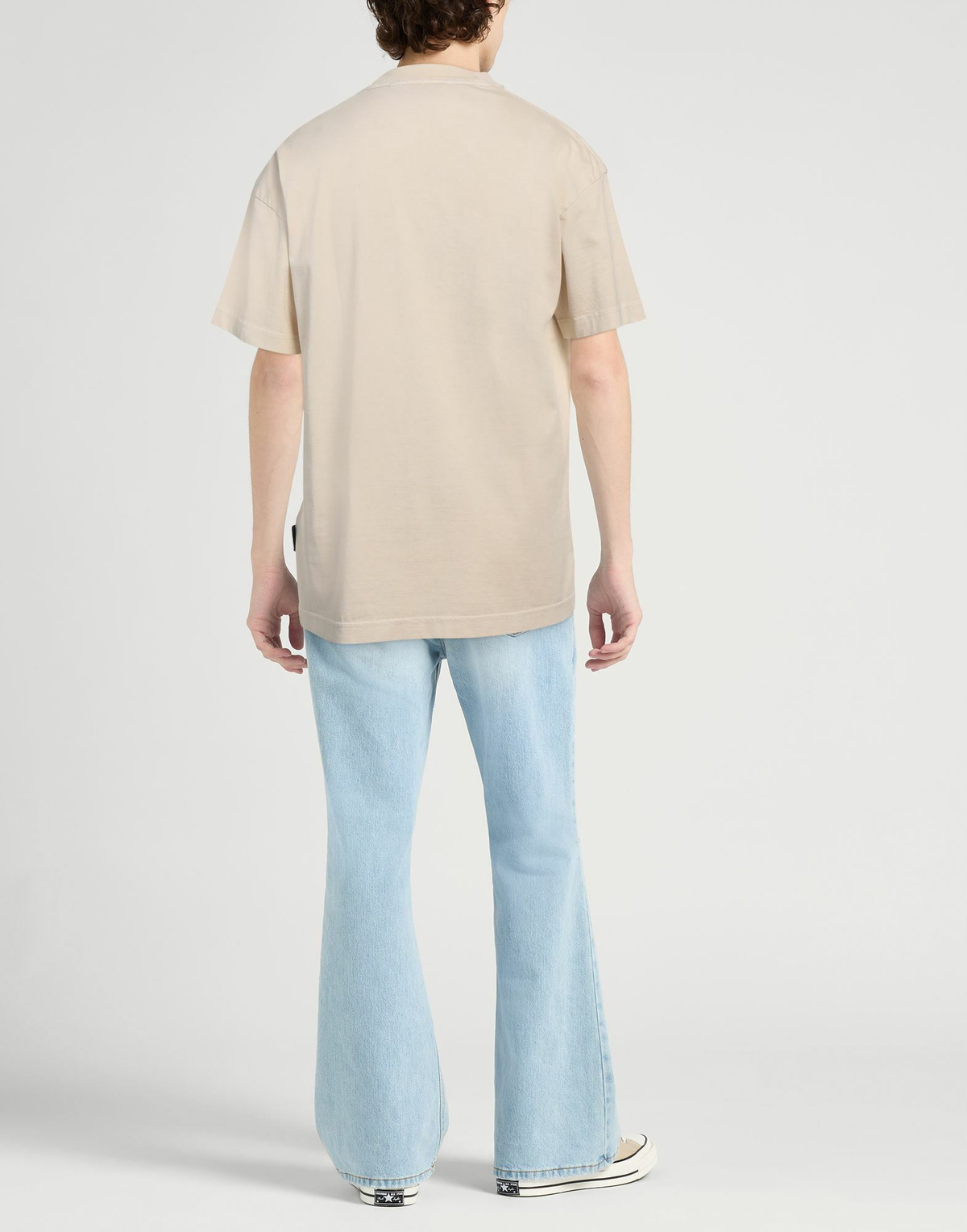 Palm Angels Mens T-shirt in Beige
