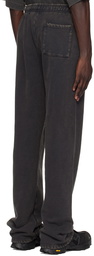 Entire Studios Black Straight-Leg Sweatpants