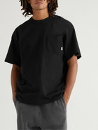 WTAPS - Logo-Appliquéd Cotton-Jersey T-Shirt - Black