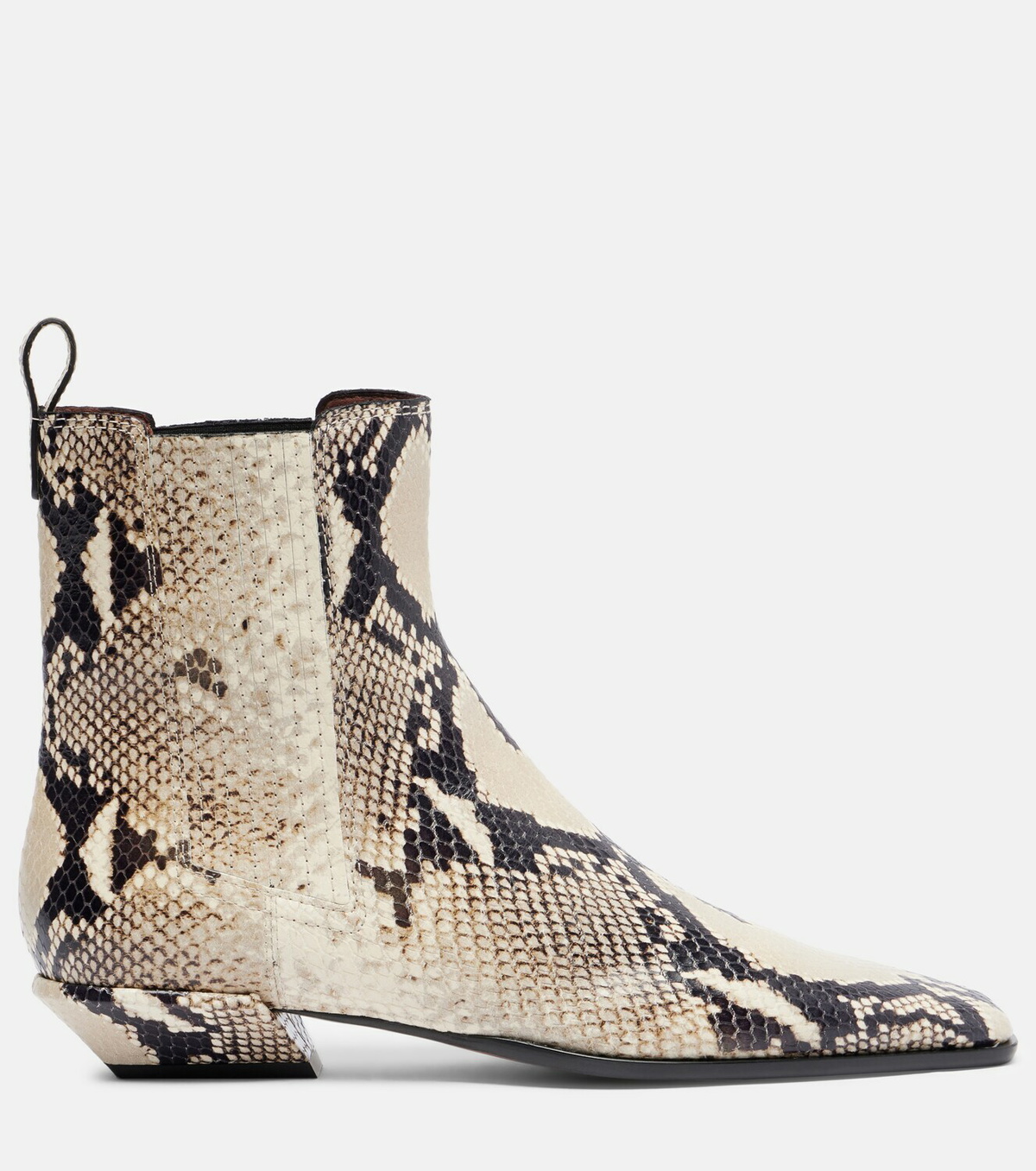 Paris Texas Bettina snake-print ankle boots