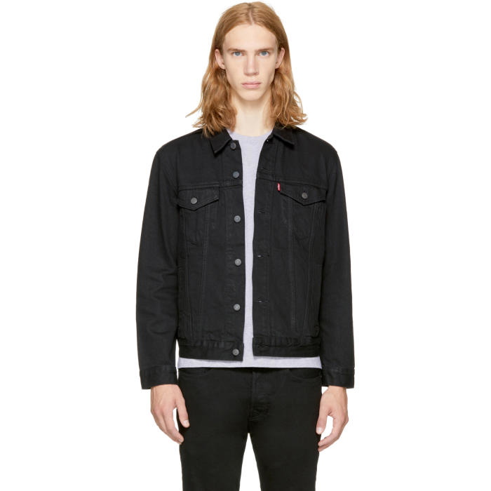 Photo: Levis Black Denim The Trucker Jacket