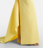 Solace London Kinsley draped strapless gown