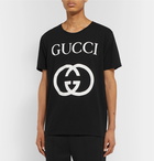 Gucci - Logo-Print Cotton-Jersey T-Shirt - Black