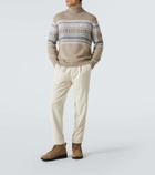 Zegna Triple Stitch suede high-top sneakers