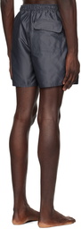 Saturdays NYC Navy Talley Iridescent Swim Shorts