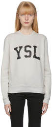 Saint Laurent Off-White 'YSL' Logo Sweater