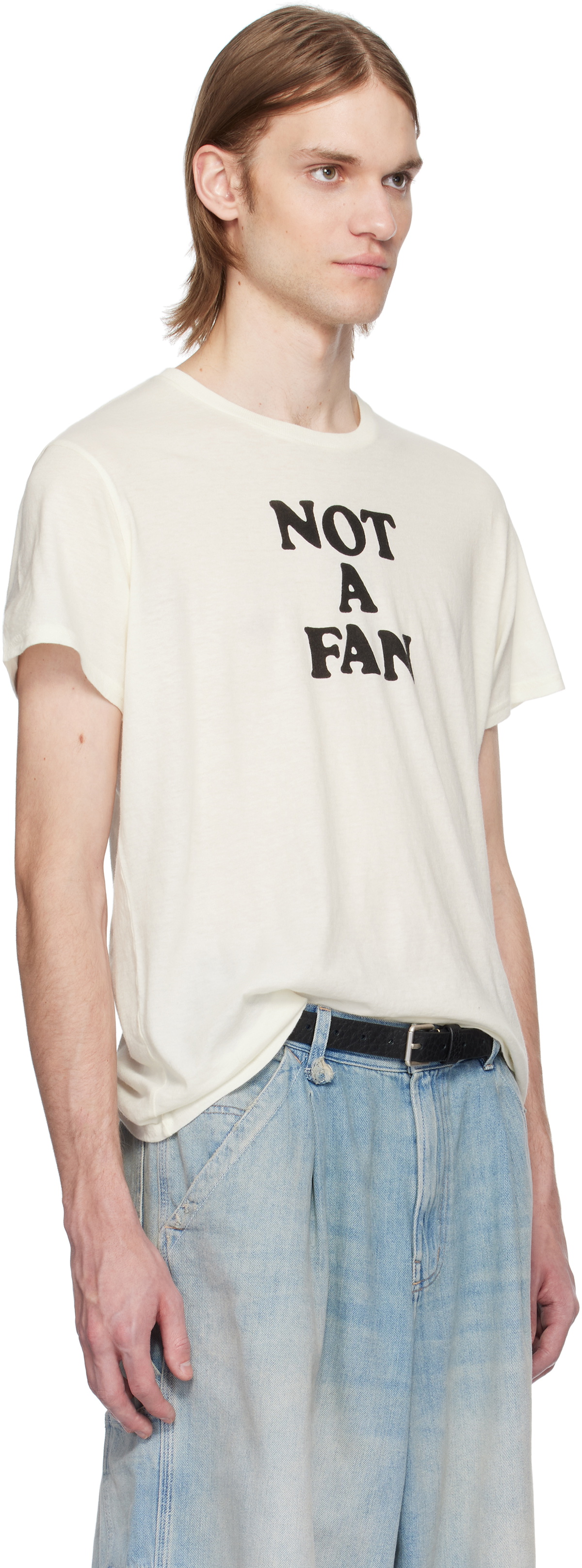 R13 Off-White 'Not A Fan' Boy T-shirt
