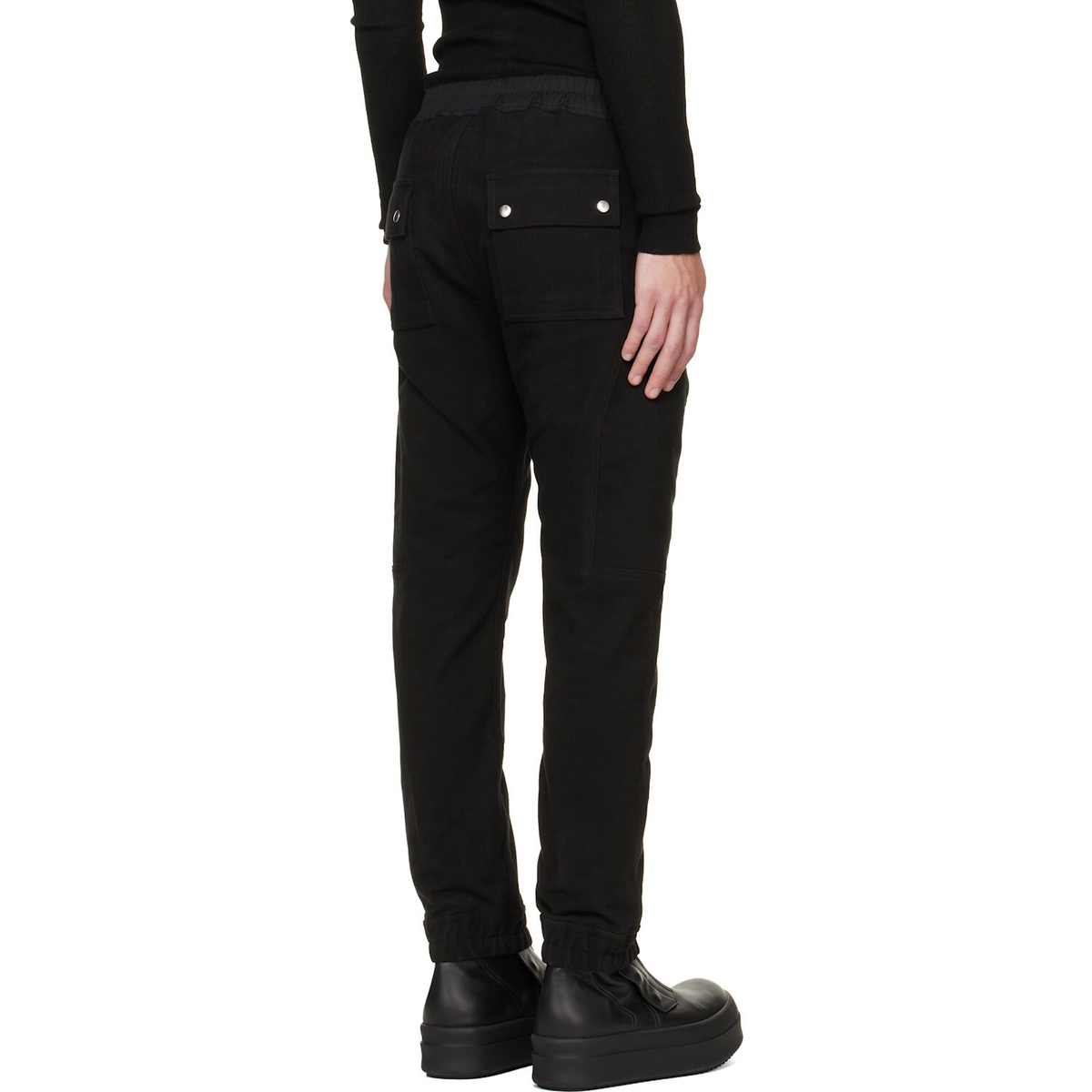 Rick Owens Black Tower Heizer Cargo Pants