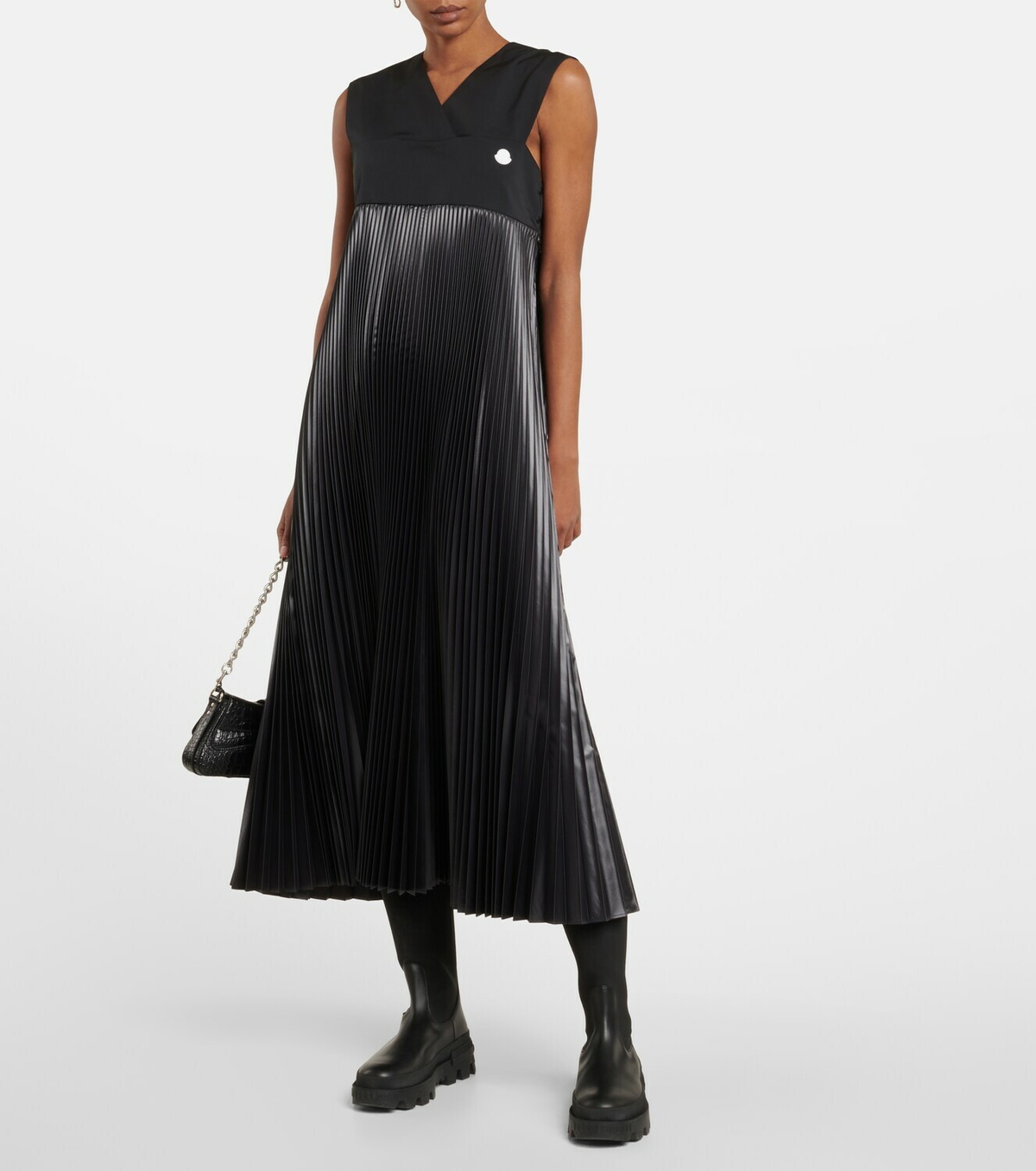 Moncler Genius - 4 Moncler Hyke pleated midi dress Moncler Genius