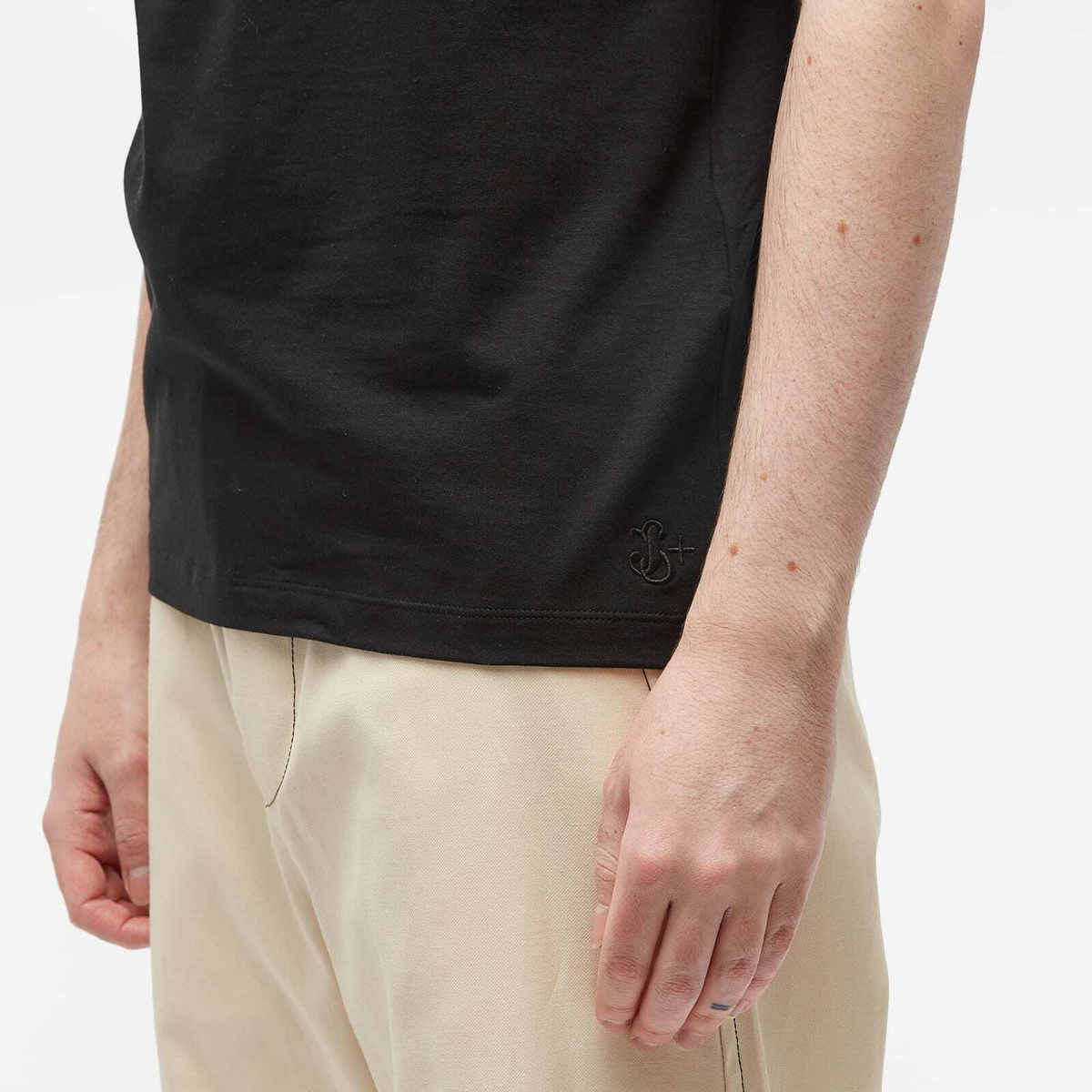 Jil Sander Men's Plus Regular Fit T-Shirt in Black Jil Sander