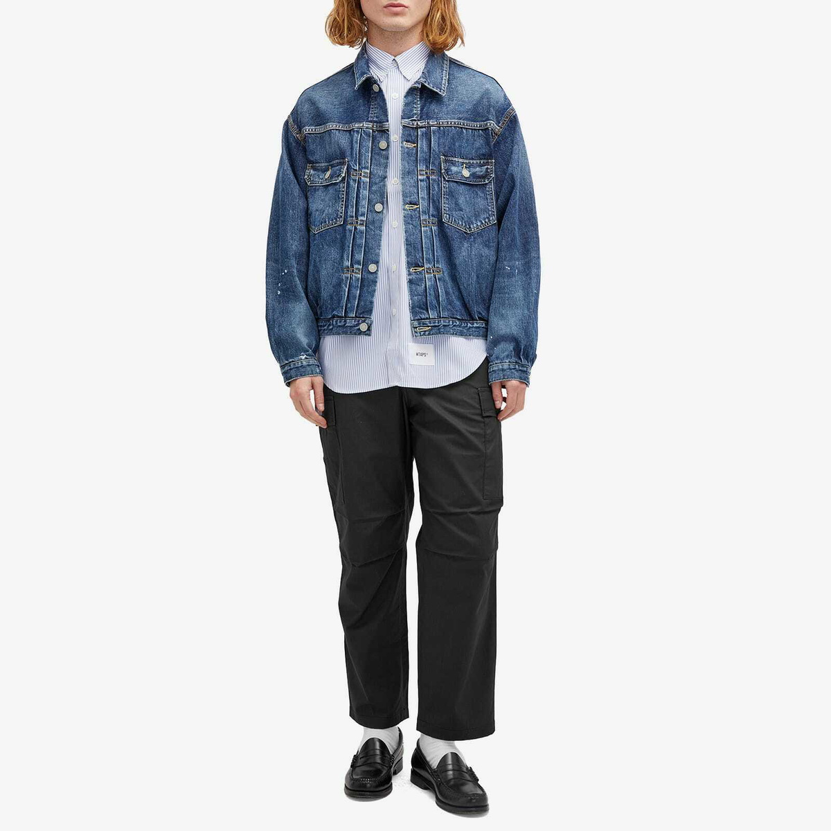 WTAPS Men's 12 Ripstop Cargo Pants in Black WTAPS