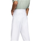 Random Identities White High-Rise Five-Pocket Trousers
