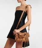 Balenciaga Le City Mini suede top-handle bag