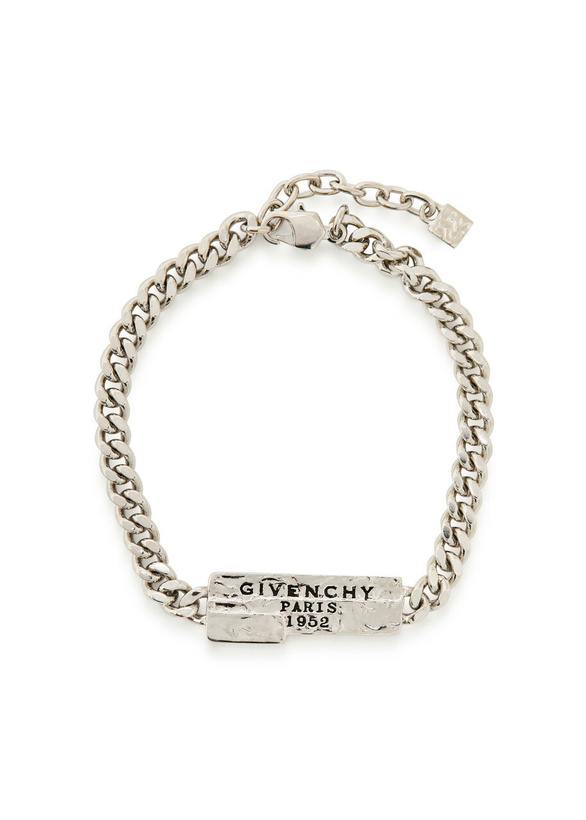 Photo: Givenchy Tape Designer-engraved Chain Bracelet - Silver - One Size
