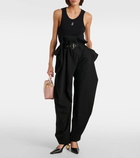 JW Anderson Draped high-rise wool tapered pants