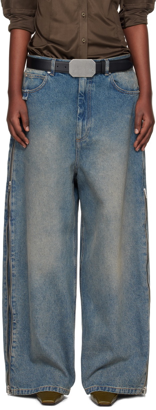Photo: LU'U DAN Blue Side Zip Jeans