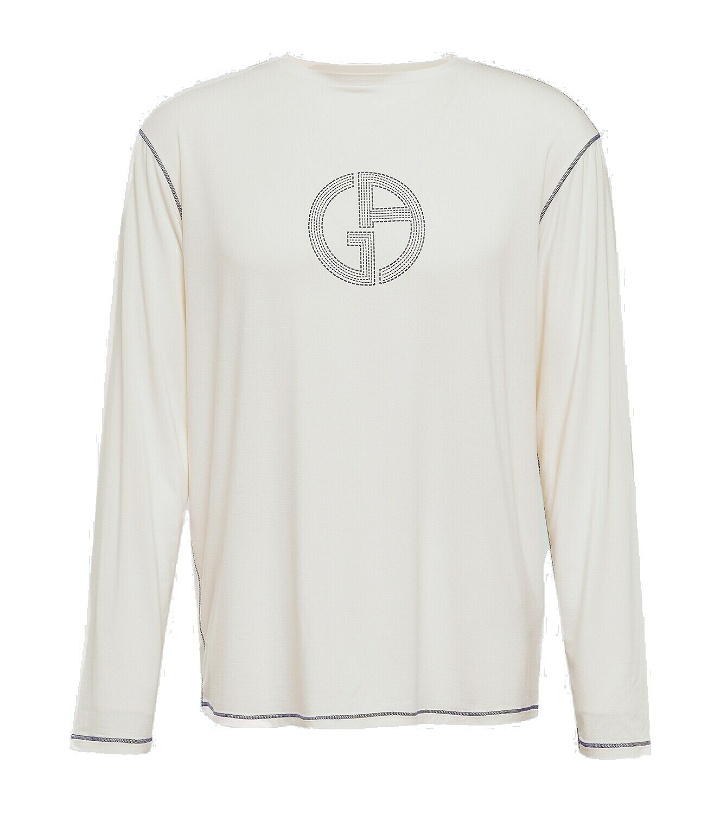Photo: Giorgio Armani Logo jersey T-shirt