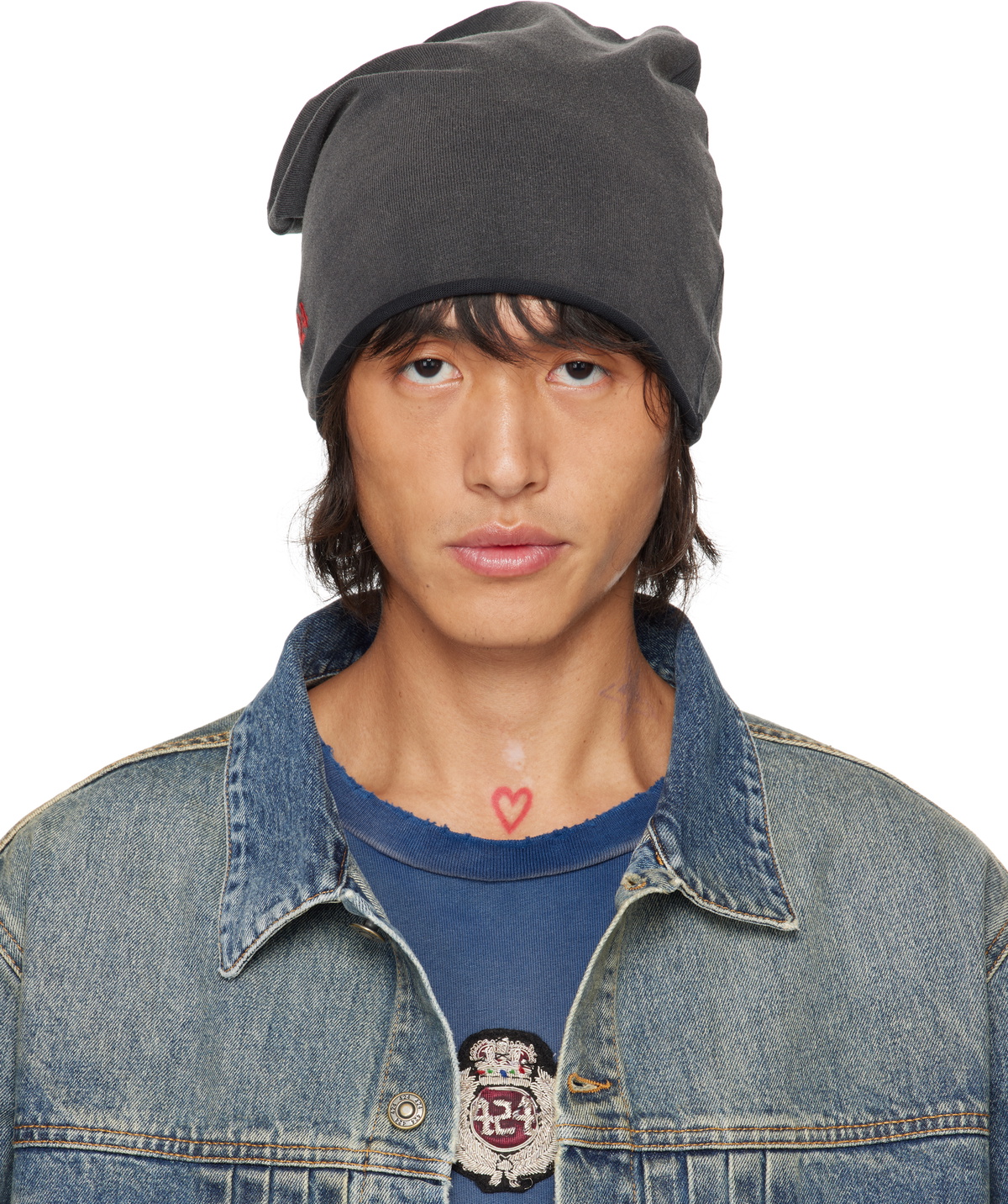 424: Gray Jersey Beanie | SSENSE
