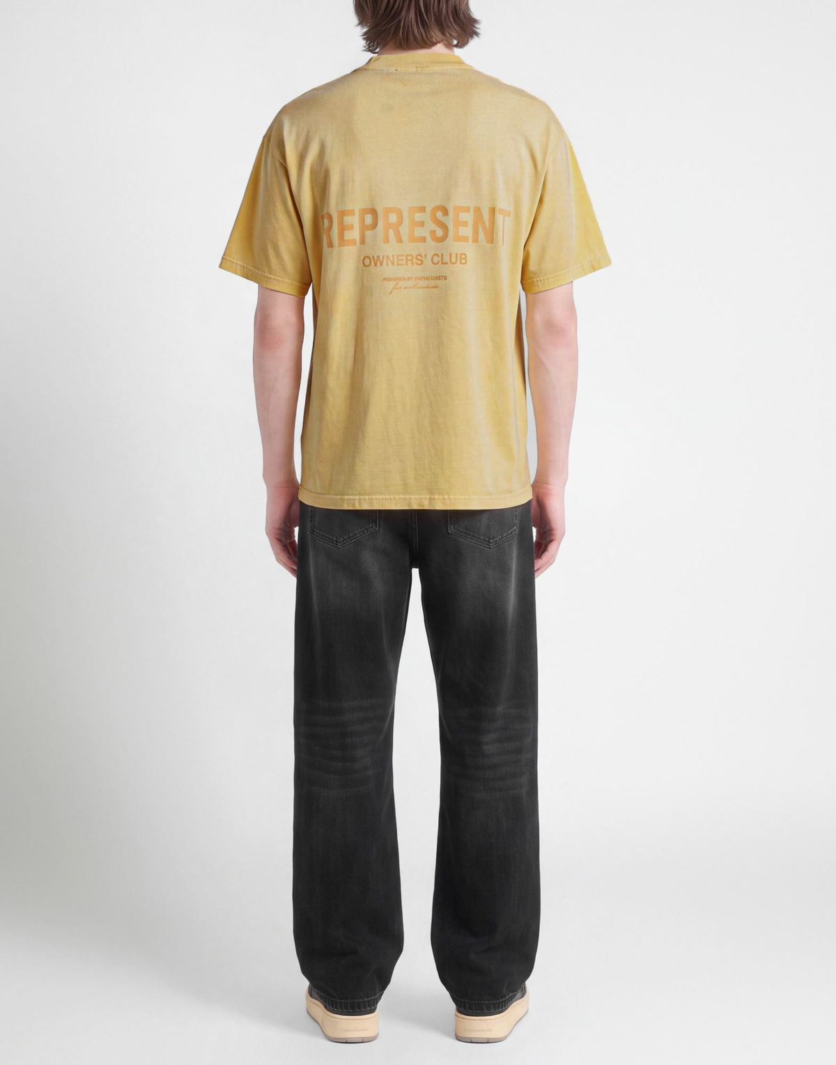 Represent Mens T-shirt Pastel in Yellow