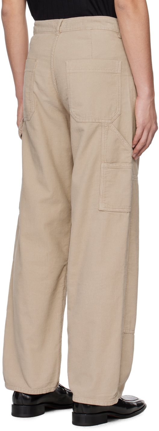 Filippa K Taupe Relaxed-Fit Trousers