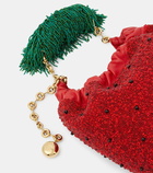 Loewe Squeeze Fruit Mini beaded leather tote bag
