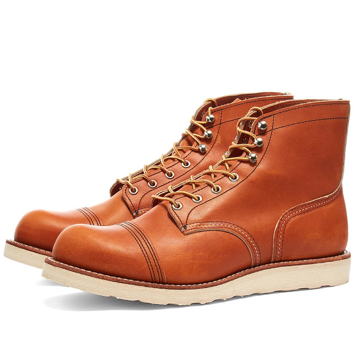Photo: Red Wing Men's Iron Ranger Traction Tred Boot in Oro Legacy