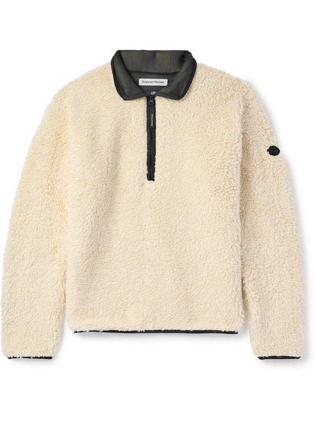 Photo: DISTRICT VISION - Doug Fleece Half-Zip Sweatshirt - Neutrals