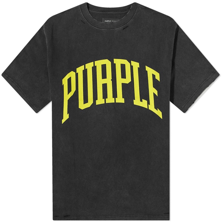 Photo: Purple Brand Men's Heavy Jersey T-Shirt in Black