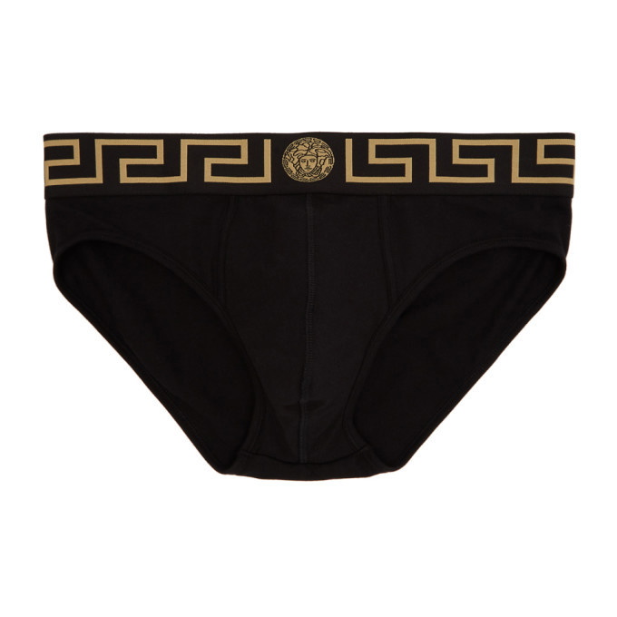 Photo: Versace Underwear Black Medusa Briefs