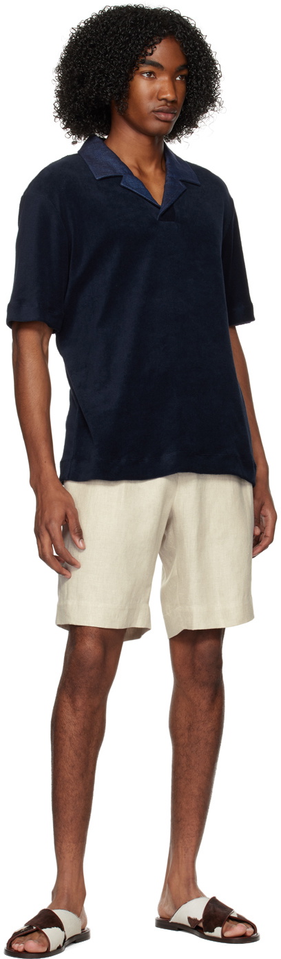 Agnona Tan Three-Pocket Shorts