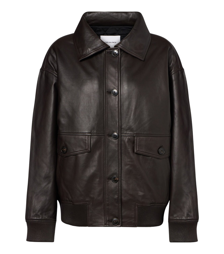 Photo: Yves Salomon Leather blouson jacket
