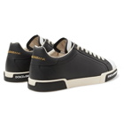 Dolce & Gabbana - Colour-Block Leather Sneakers - Black