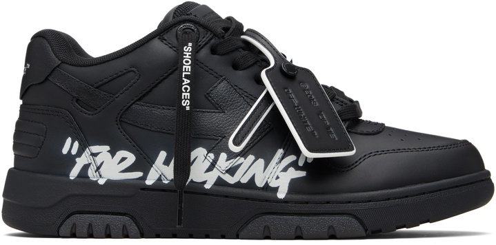 Photo: Off-White Black Out Of Office For Walking Sneakers