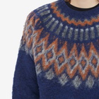 Howlin by Morrison Men's Howlin' Future Fantasy Fair Isle Crew Knit in Magic Blue