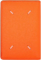 Maison Margiela Orange Leather Card Holder