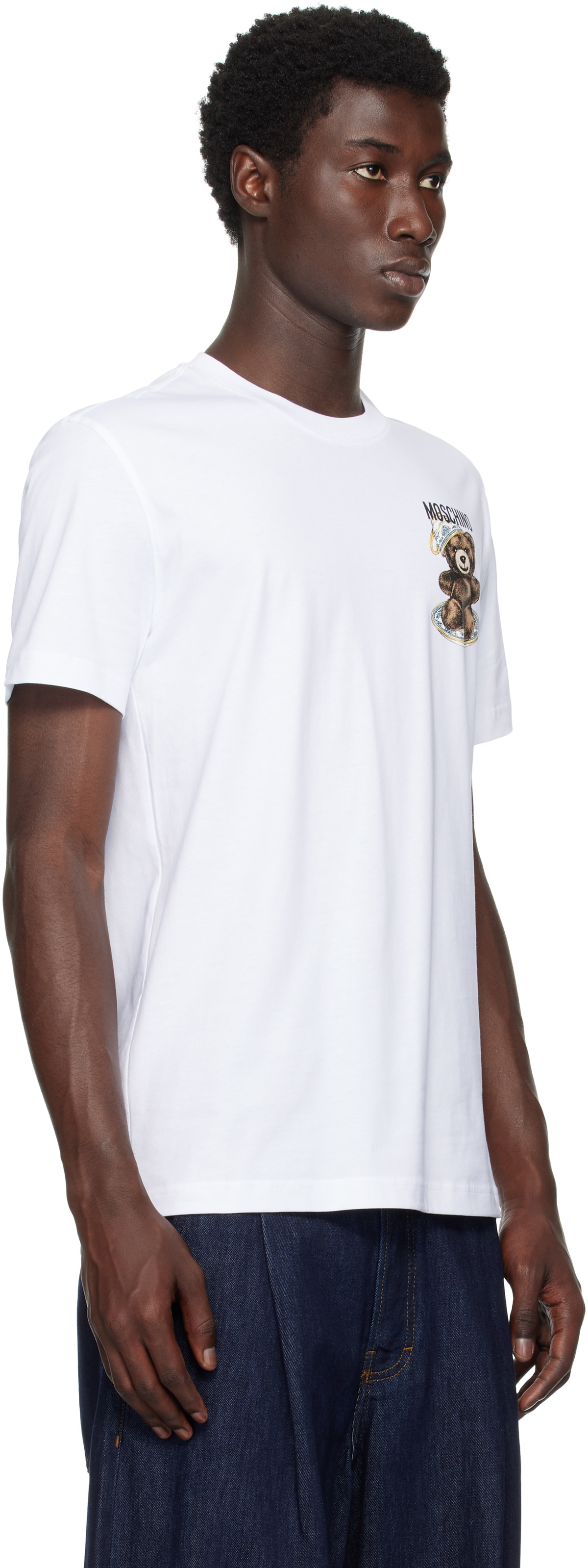 Moschino White 'Moschino Teddy Bear' T-shirt