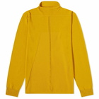 Rick Owens Men's Geo Round Neck Knit in Lemon