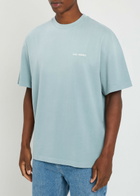 Axel Arigato Gradient Logo-embroidered Cotton T-shirt Blue