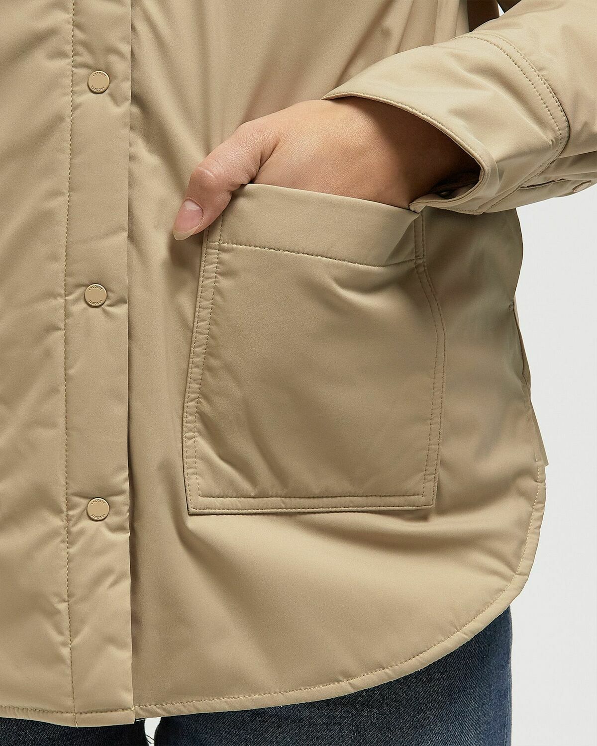 Lacoste JACKET Beige Womens Windbreaker