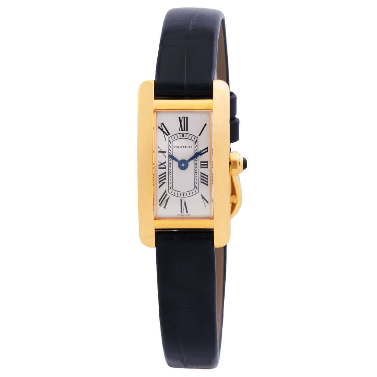 Cartier American Tank Quartz Silver Dial Ladies Watch WGTA0353