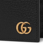 Gucci - GG Marmont Full-Grain Leather Billfold Wallet - Black