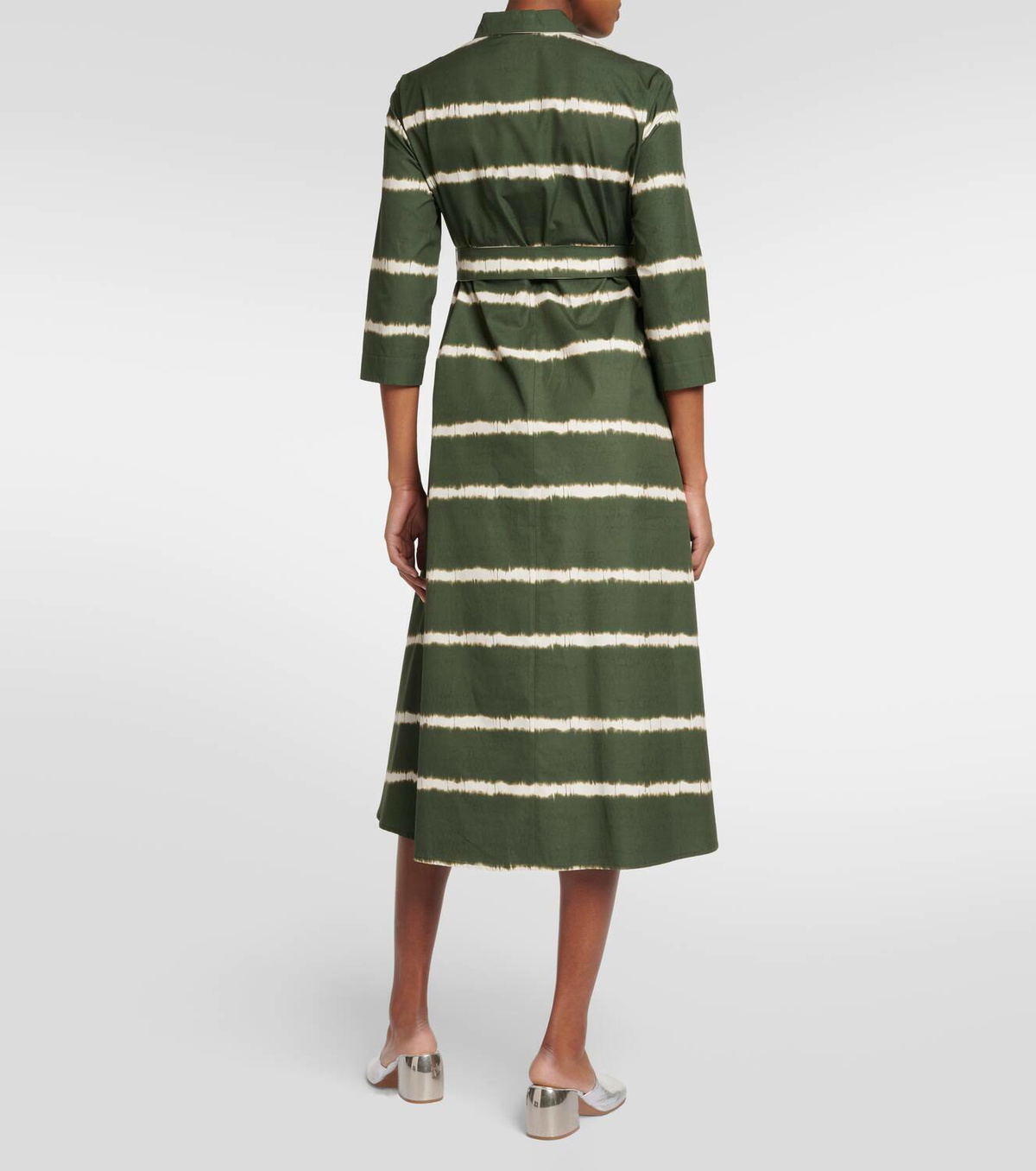 【送料 関税込】’S Max Mara Callas printed midi dress Callas printed cotton poplin midi dress in white - S Max